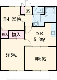アロマハイツ【2階】の間取り