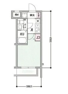 スカイコート戸越【3階】の間取り