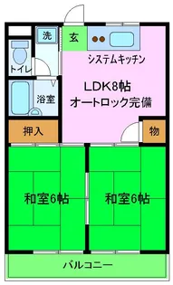 コーポ西取石【301号室】の間取り