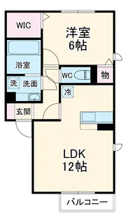 グレイスタウン青葉【A105号室】の間取り