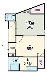 安倍アパート【101号室】の間取り