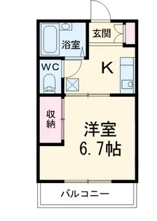 プチメゾン・ハイジ【204号室】の間取り
