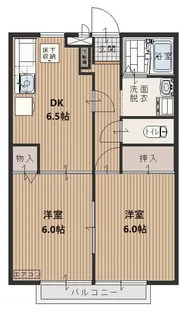エストジャルダン【105号室】の間取り