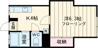 ハウス7【1-B号室】の間取り