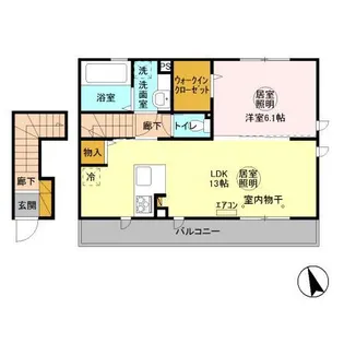 GK シュアーヴ【2階】の間取り