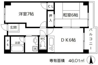 メゾンエルミタージュ【903号室】の間取り