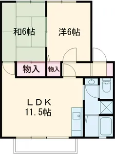 ボンヌシャンスⅠ【1階】の間取り