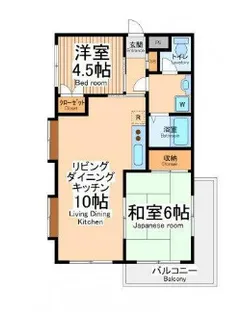 ダイヤハイツ西門【2階】の間取り