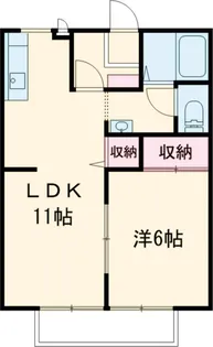 プルミエール今泉Ⅰ【1階】の間取り