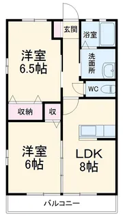 カーサ・ミラ【201号室】の間取り