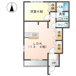 カサブランカ【1階】の間取り