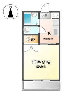 パークハイツ篠木【305号室】の間取り
