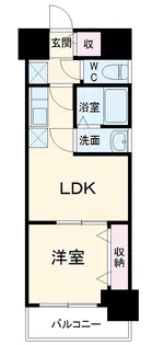 プレサンス今池駅前フェルディノ【1408号室】の間取り