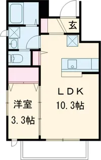 ヴェルデ【1階】の間取り