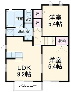 ディアコートふじみ野【C202号室】の間取り
