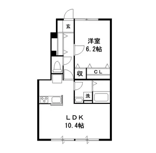 グリーンリーブス南流山【1階】の間取り