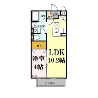 クレール【1階】の間取り