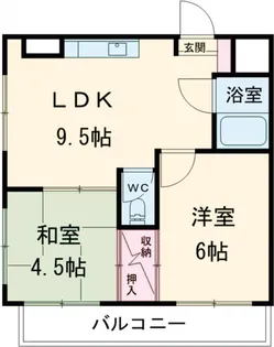 森山ハイツ【402号室】の間取り