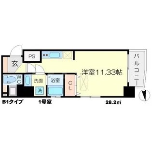 アスール江坂3rd【4階】の間取り