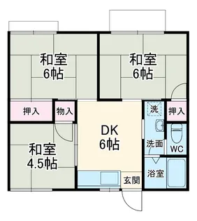 大美ハイツ【203号室】の間取り