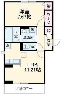メゾンドマボ【1階】の間取り