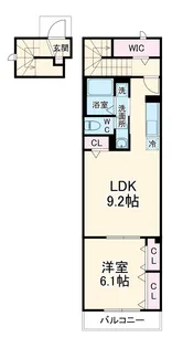 アムール橘【2階】の間取り