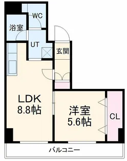 エトワール本町【2階】の間取り