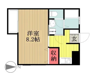 アルカディア【202号室】の間取り
