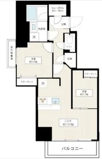 フュージョナル千住緑町【2階】の間取り