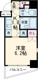 ラディアスウイング中野南【204号室】の間取り