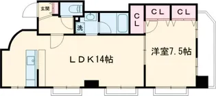 ビュー雷神Ⅱ【804号室】の間取り