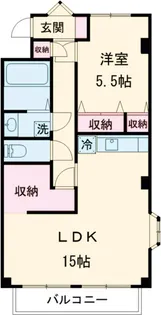 シティパルスギモトⅡ【101号室】の間取り