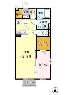 ロイヤルサントビー【201号室】の間取り