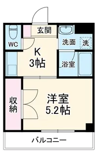 フレール第2西船橋【3階】の間取り