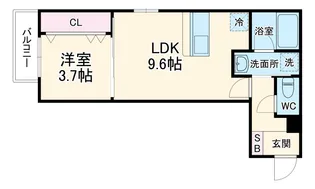 ジュネス宝生町【3階】の間取り