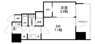 ファーストフィオーレ九条Ⅱ【4階】の間取り