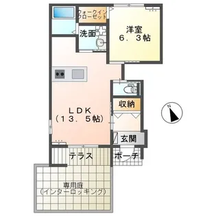 シャトー マリアージュ【1階】の間取り