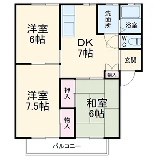 田崎ハイツ【102号室】の間取り