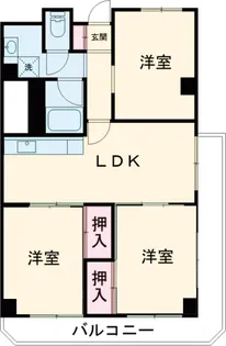 コーポ小尾【401号室】の間取り