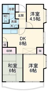 ブランハイツ長津田【5階】の間取り