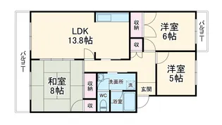 さくらハイツ【405号室】の間取り