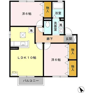 パストラーレB【1階】の間取り