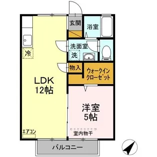 セジュール吉備【2階】の間取り