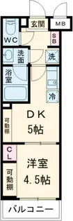 ハーモニーレジデンスコンフォートグランド【2階】の間取り