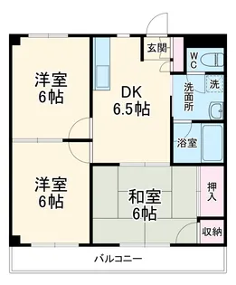 メゾンアンパー【3階】の間取り