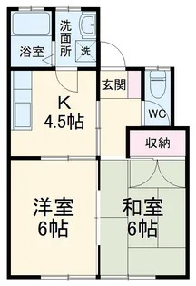 千代田今井コーポ【203号室】の間取り