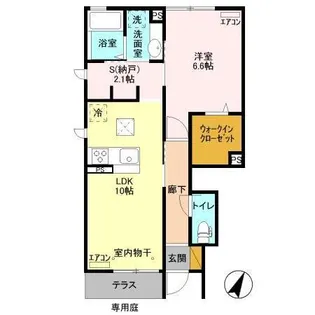 ミラリオ【105号室】の間取り