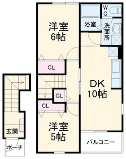 クリスタルB【202号室】の間取り