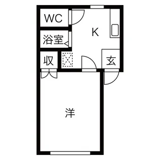 メゾンロイヤルくにや【103号室】の間取り