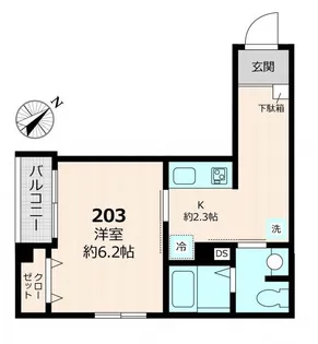 いさ美庵【2階】の間取り